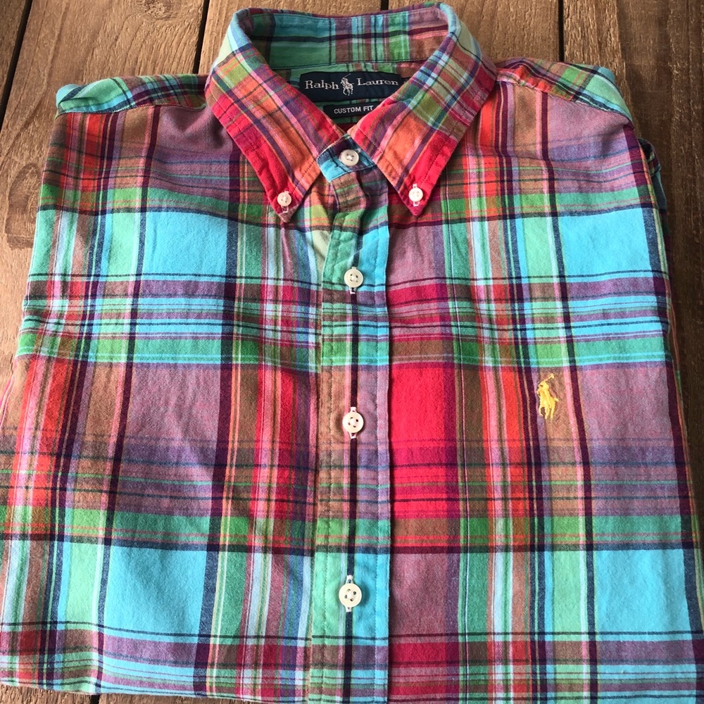 Ralph Lauren Plaid Polo Shirt